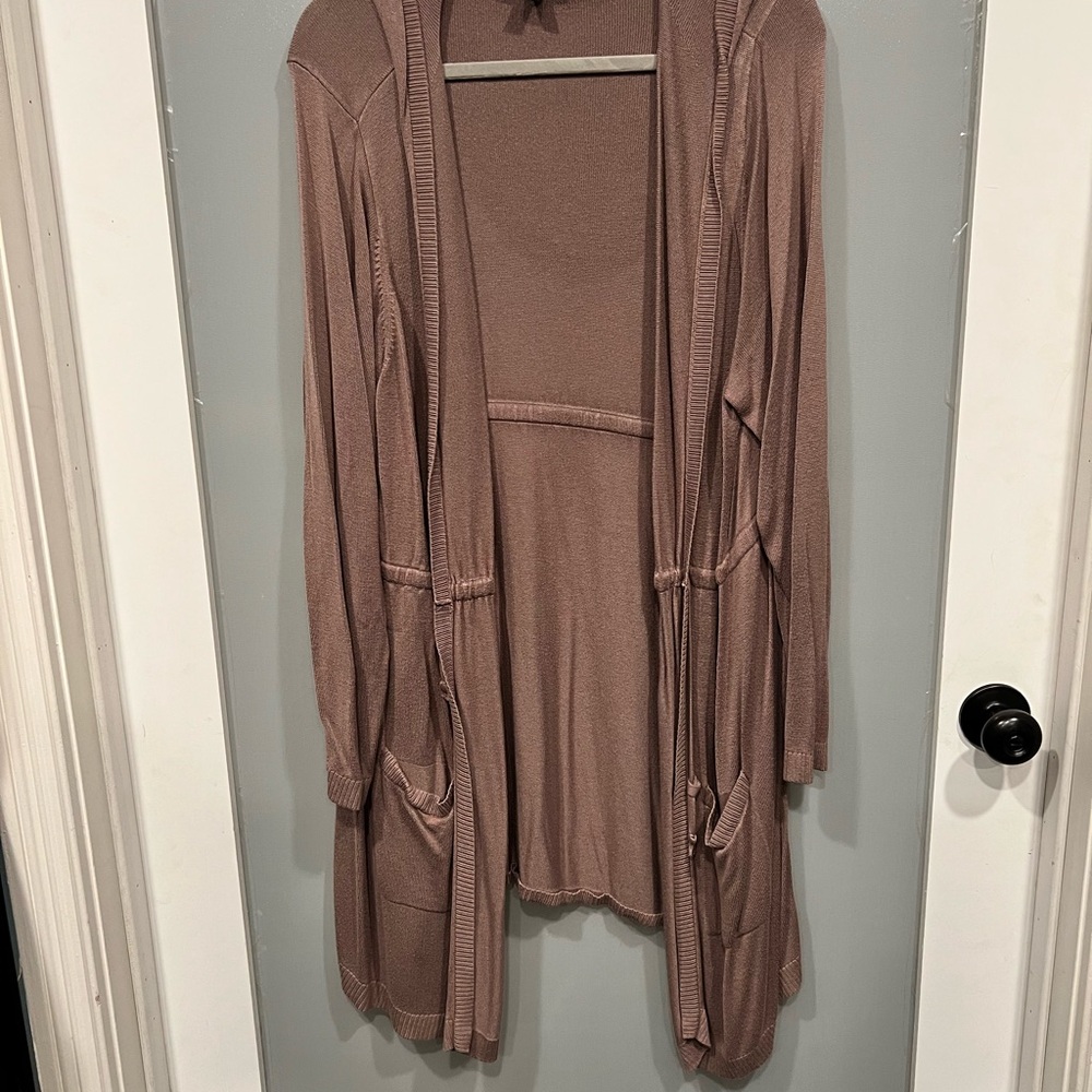 Torrid Taupe Knit Cardigan Tunic